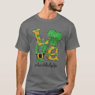 Camiseta Amo o almoço Lady Life Engraçada Dias de São Patrí