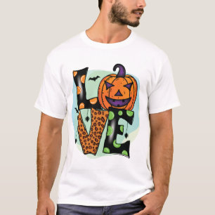 Camiseta Amo o Halloween, Halloween, Assustador, Fantasia