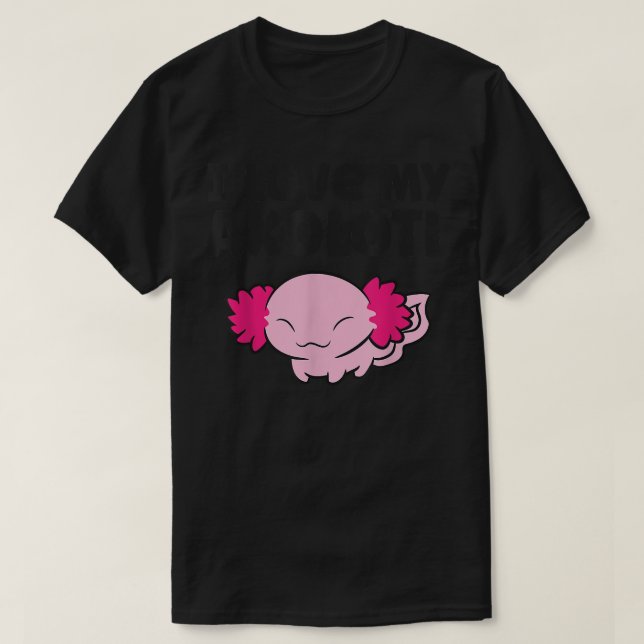 Camiseta Amo Os Meus Aolotls  (Frente do Design)