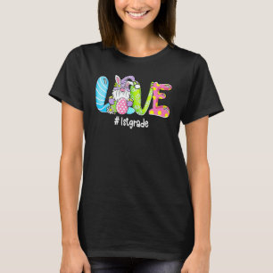 Camiseta Amo Páscoa Gnomos 1ª Série Professora Coelho Feliz