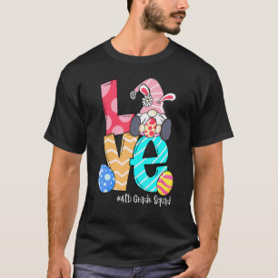 Camiseta Amo Páscoa Gnomos 4ª Série Professor Coelho Feliz