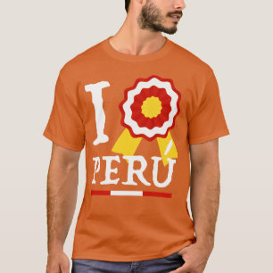 Camiseta Amo Peru Te Amo Peru Escarapela