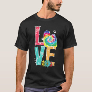 Camiseta Amo Puli Húngaro Tie Dye Arco-íris Puli Húngaro