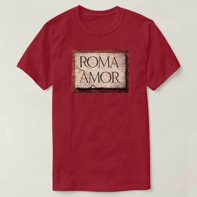 CAMISETA AMO ROMA (Frente do Design)