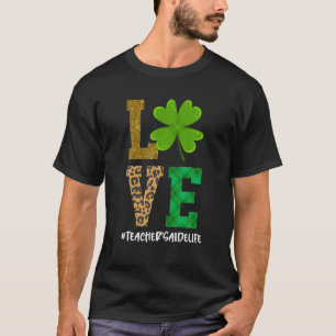 Camiseta Amo Shamrock do Dia de São Patrício de vida do pro