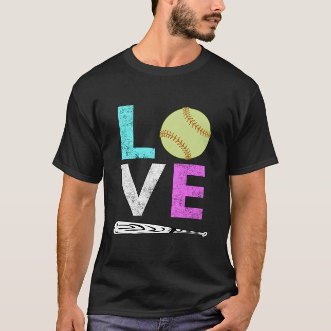 Camiseta Amo Softbol Melhor (Frente)