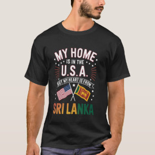 Camiseta Amo Sri Lanka Bandeira País Doméstico Orgulhoso Sr