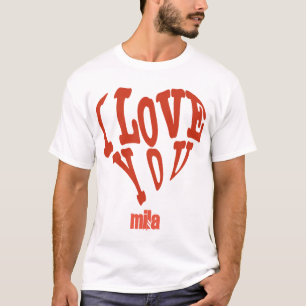 Camiseta Amo T-shirt que te amo