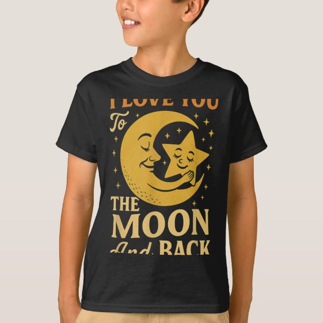 Camiseta Amo-Te À Lua E Às Costas - Lua E Rua Bonitas (Frente)