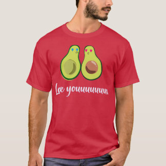 Camiseta Amo-te, abacate, amor, Namorados Shirt