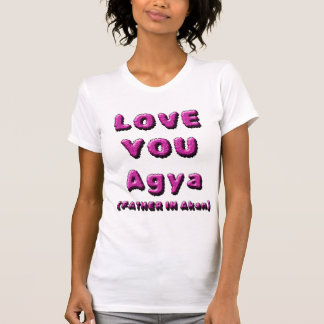 CAMISETA AMO-TE AGYA, PAI NO AKAN 1