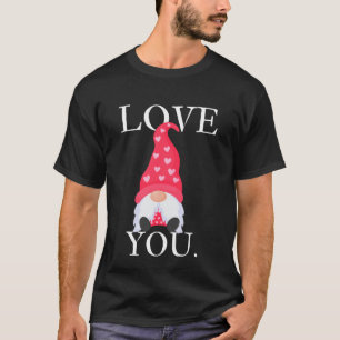 Camiseta Amo-Te Dia de os namorados Gráfico De Caracteres C
