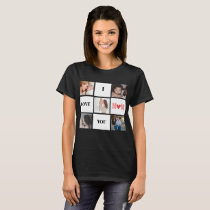 Camiseta "Amo-te mãe", fofa 5 colagem T-Shirt