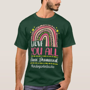 Camiseta Amo-Te Na Classe Despedida Professora Do Jardim De
