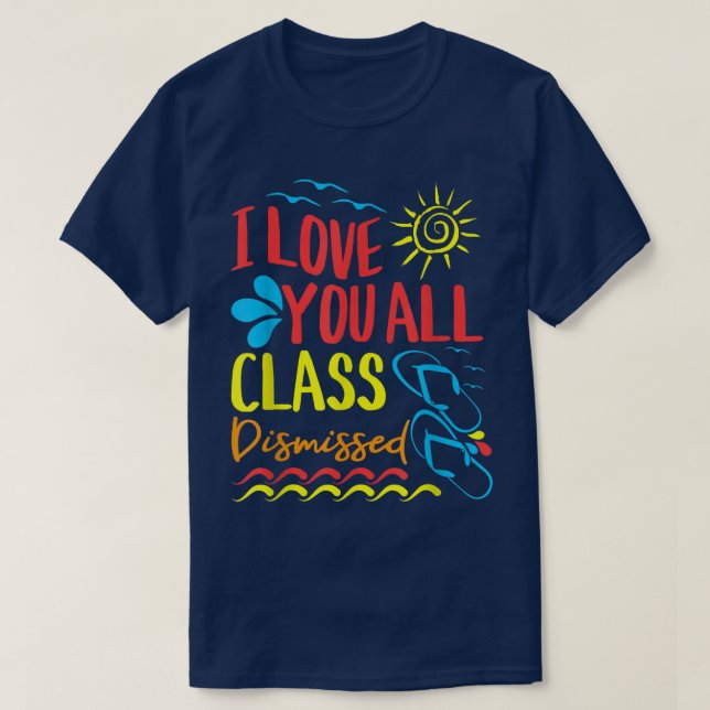 Camiseta Amo-Te Na Classe Despedida Professora Do Jardim De (Frente do Design)