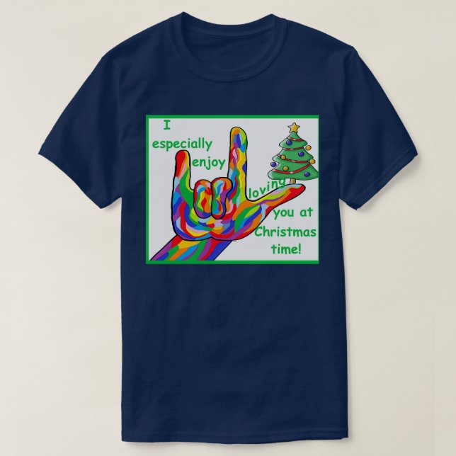 Camiseta Amo-te no Natal (Frente do Design)