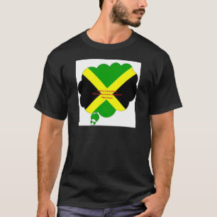 Camiseta Amo Texto Jamaica no Flag Art Impressão