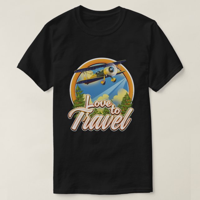 Camiseta Amo Viajar (Frente do Design)