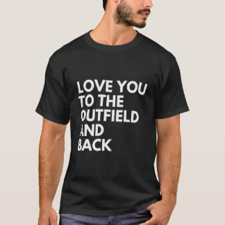 Camiseta Amo Você do Campo Externo e de Volta Mãe de Beiseb