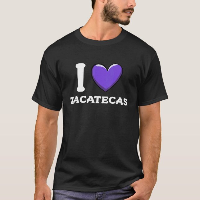 Camiseta Amo Zacatecas México 8 (Frente)