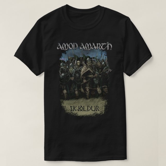Camiseta Amon Amarth Vintage Look Fan Design (Frente do Design)