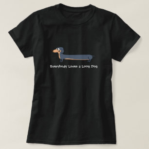 Camiseta Amor a Cão Longo - Camisa-T de Dachshund