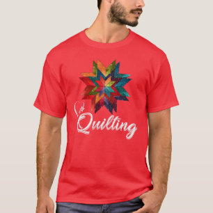 Camiseta Amor à família de costura de colchas