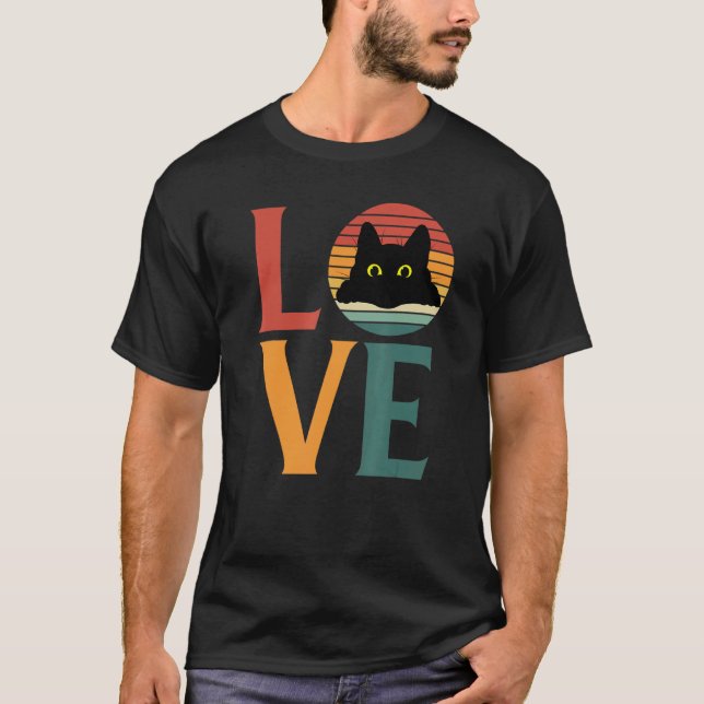 Camiseta Amor a Gato Preto Retroativo (Frente)