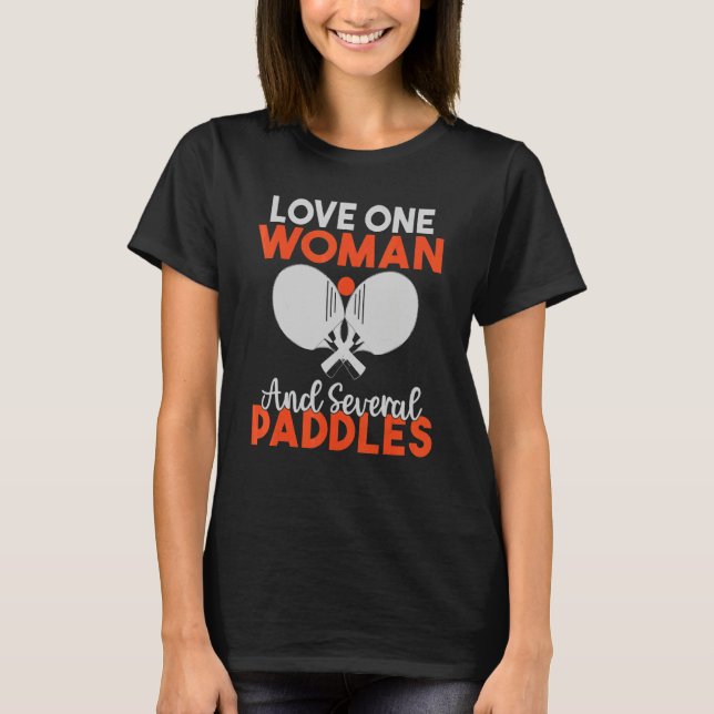 Camiseta Amor à Mulher e a vários Paddles Mesa (Frente)