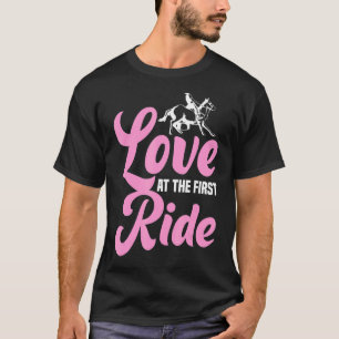 Camiseta Amor À Primeira Cavalgada Pista De Corrida Cavalo