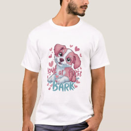 Camiseta Amor à Primeira Latida: Amor de Cachorrinho