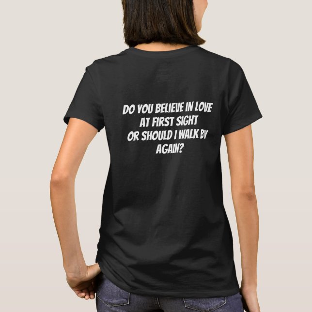 Camiseta amor à primeira vista  (Verso)