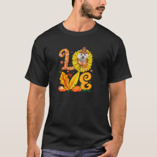 Camiseta AMOR Ação de Graças Maltês - Bolinhos de Girassol