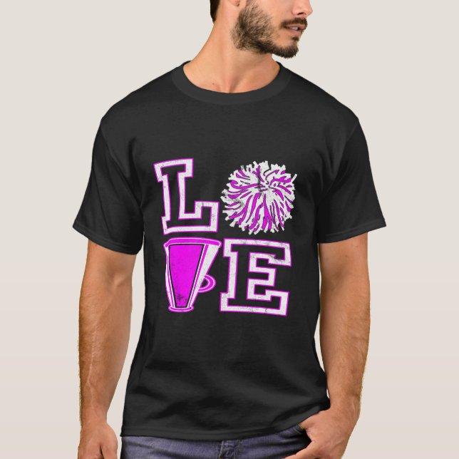 Camiseta Amor, Alegria Por N Cheerleader (Frente)