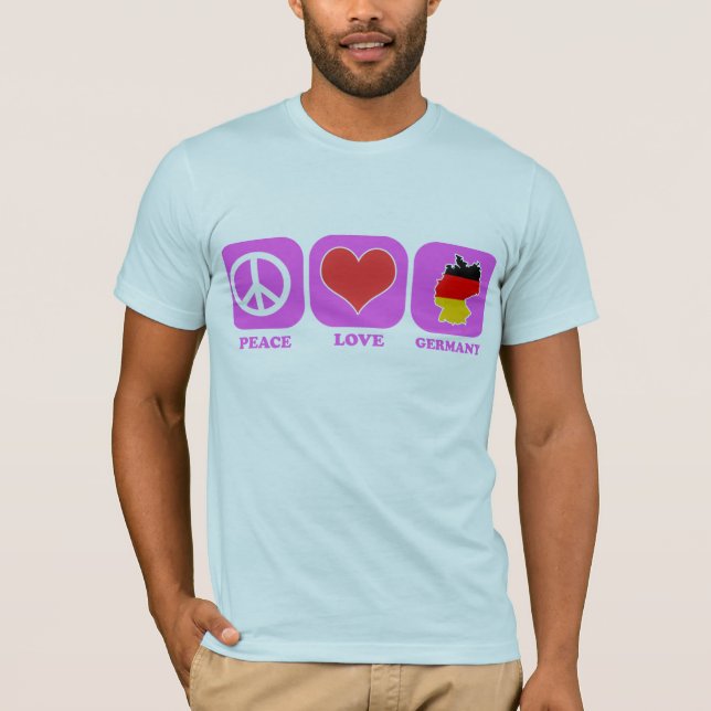 Camiseta Amor Alemanha da paz (Frente)