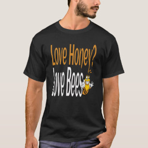 Camiseta Amor Ama Abelhas Humorosas Abelhas Queridas Quo