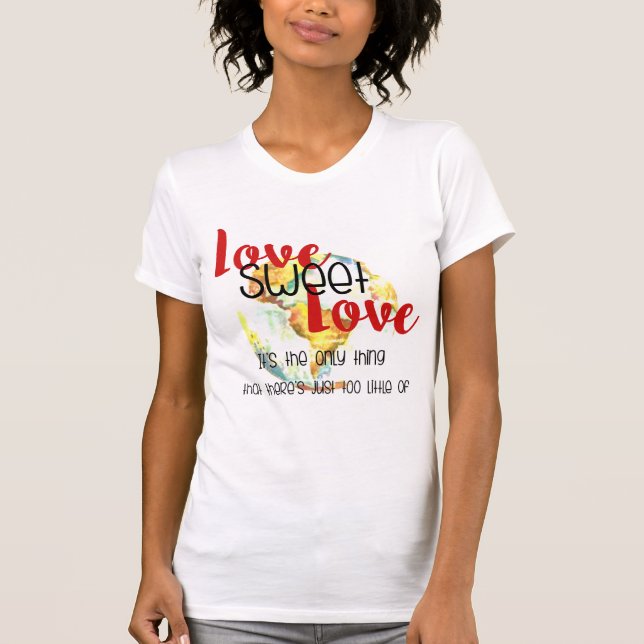 Camiseta Amor Amor Amor Doce - Muito Pouco Design (Frente)