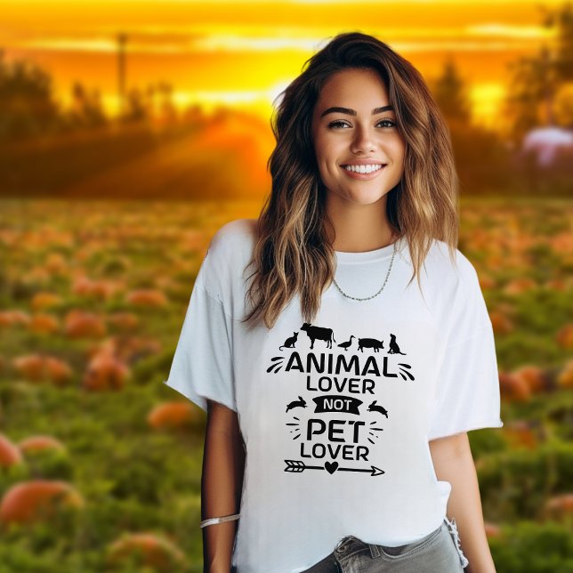 Camiseta Amor Animal Não Pet Amor Ativismo Vegan (Criador carregado)