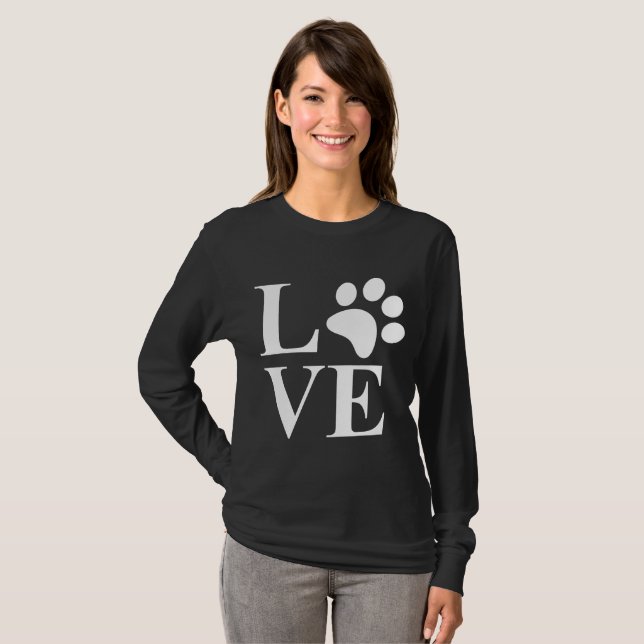 Camiseta Amor Animalzinho Fofo Amante de Animais (Frente Completa)