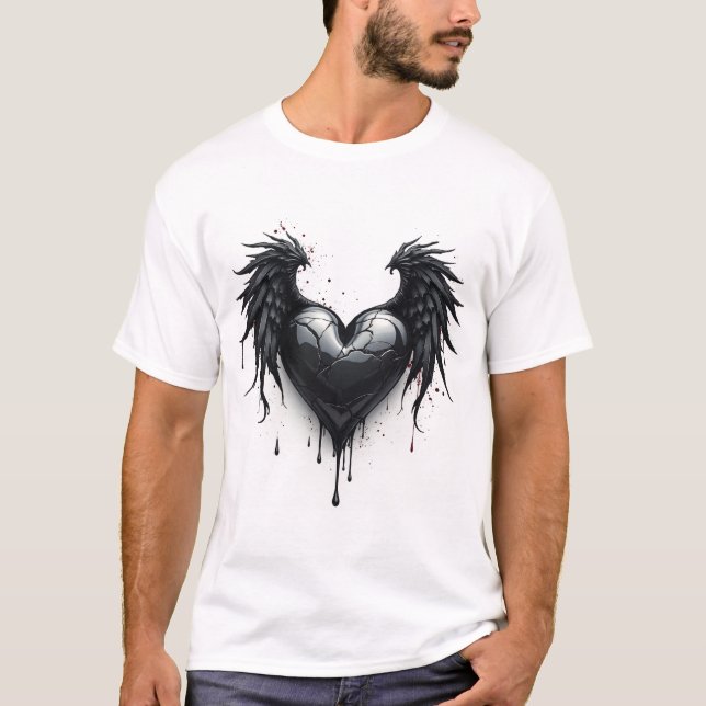 Camiseta amor, anjo quebrado (Frente)