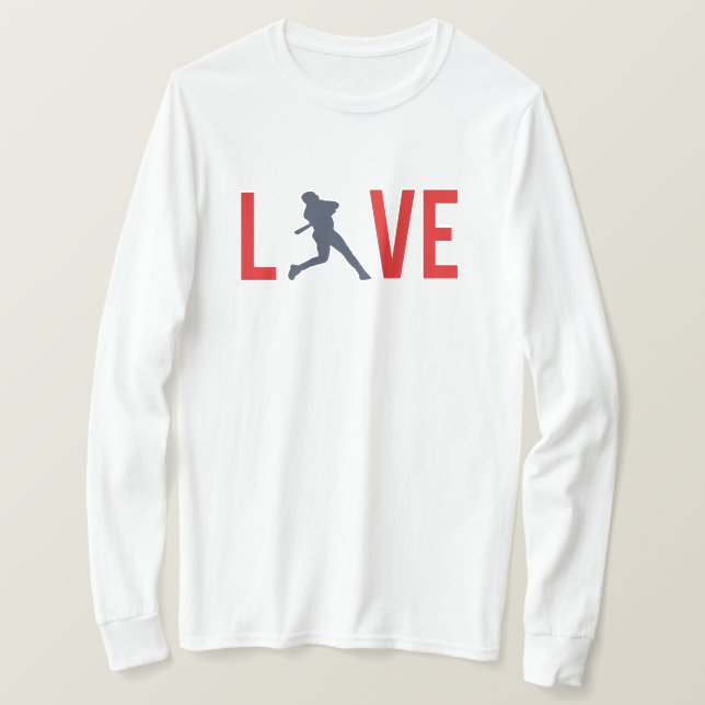 Camiseta Amor ao Beisebol (Frente do Design)