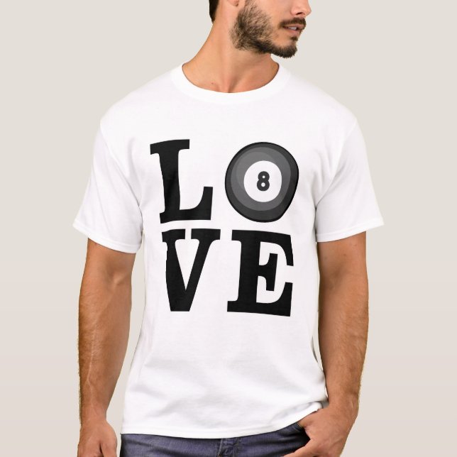 Camiseta Amor ao Bilhar  (Frente)