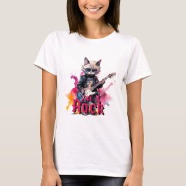 Camiseta Amor ao Gatinho Rock
