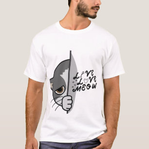 Camiseta amor ao meu amante design #catlover #catlife #cat