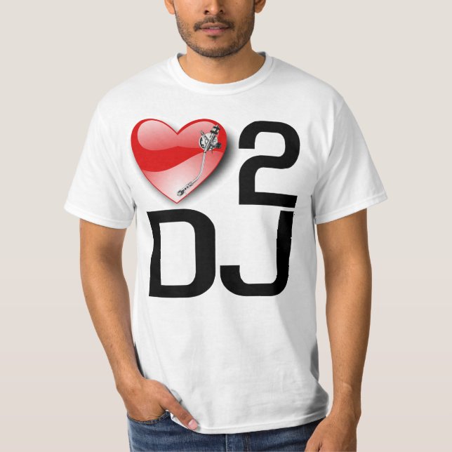 Camiseta AMOR ao t-shirt do DJ (Frente)