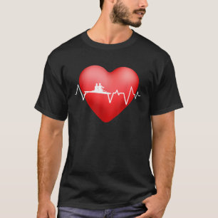Camiseta Amor ao Vivo Removendo CoraçãoBeat Removendo Desig