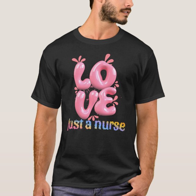 Camiseta Amor apenas uma enfermeira (Frente)