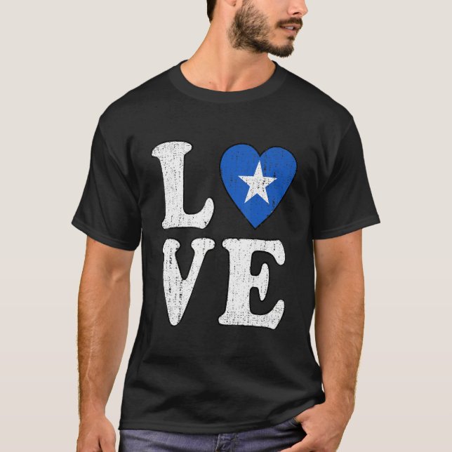 Camiseta Amor Apoio A Somália I Stand With Somália Somalian (Frente)