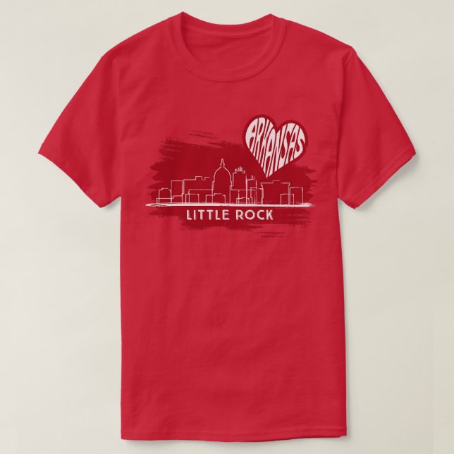 CAMISETA AMOR ARKANSAS ROCK (Frente do Design)
