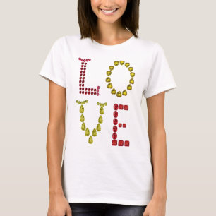 Camiseta Amor - Arruby e Letra Gemstone de Citrina Amarela
